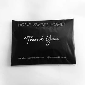 Black Matte Custom Printed Express Shipping Bag Envelope Poly Mailer Plastic Courier Mailing Bag Mailing Mailers with Gold logo