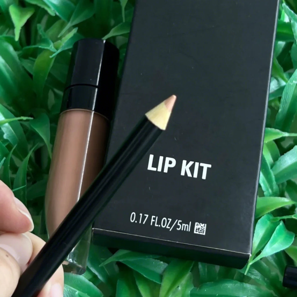 Matte Liquid Lip Gloss Set 20 Colors Non-Toxic Black Packaging Nude Matte Finish Lip Kit Your Own Logo