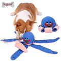 Wholesale Dog Training Toy Octopus Shape Design Eco-Friendly Durable Nose Work Snuffle Plush Toy Pet chew toys