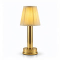 Modern Homes & Hospitality Wholesale Rechargeable Lighting Lampada Da Tavolo Cordless LED Table Lamp with Pleated Fabric Shade