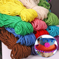 Handmade 5mm Twisted Color Hemp Rope Sisal for DIY Kindergarten Decorative Jewelry for Shoes Bags Cat Climbing Other Creative