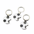 Alloy Fans Bottle Opener Key Chain Sports Key Chains for Men Soccer Fans Football Corkscrew Keychain