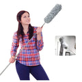 2.8M Retractable Stainless Steel Pole Microfiber Dusters Endable Head Ceiling Fan Duster Roof Furniture Cobwebs Dusters