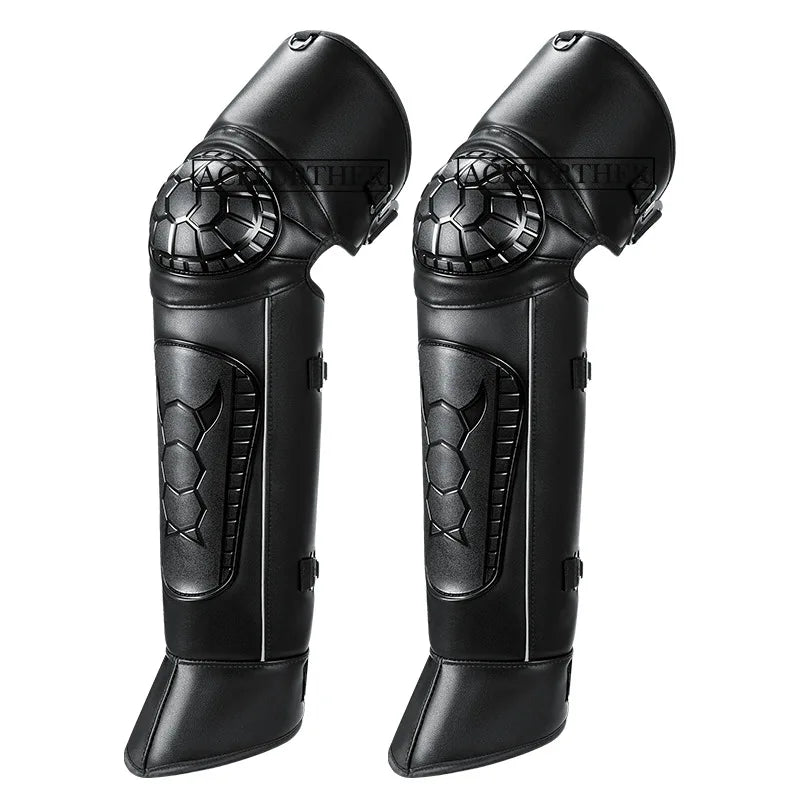 Wholesale PU Electric Car Leg Protectors Thickened Motorcycle Knee Pads for Winter Use Keep Warm and Fall Prevention