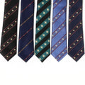 New Neck Ties for Men Women Cravatta Pura Seta for Boys Girls Suits Student Tie Corbatas Slim Black Embroidery Ties Gravatas