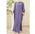 One Size Muslim Robe Clothing Muslim Fashion Bat Sleeve Long Southeast Asian Crew Neck Robe
