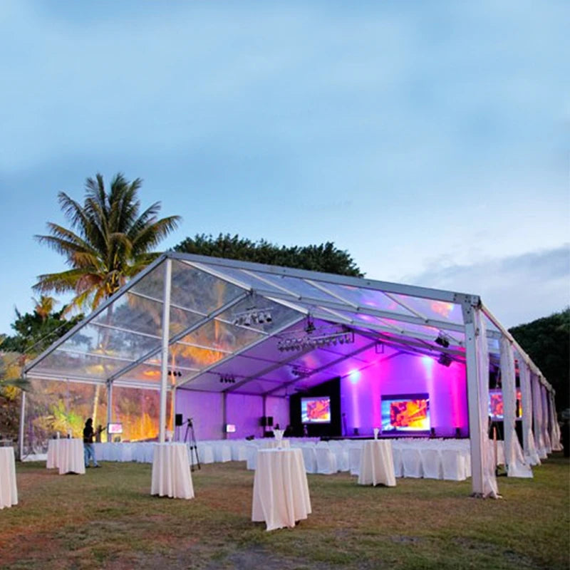 1500 People Clear Roof Wedding Tents for Sale With Glass Wall