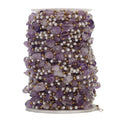Tarnish Free Stainless Steel Natural Stone Beads Chain Pearl Chains for Necklace & Bracelet Making