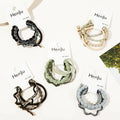 2024 4pcs/set Durable Boho Hair Ties Elastic Bracelets for Thick or Thin Hair Cute Styles for Ponytail Holders