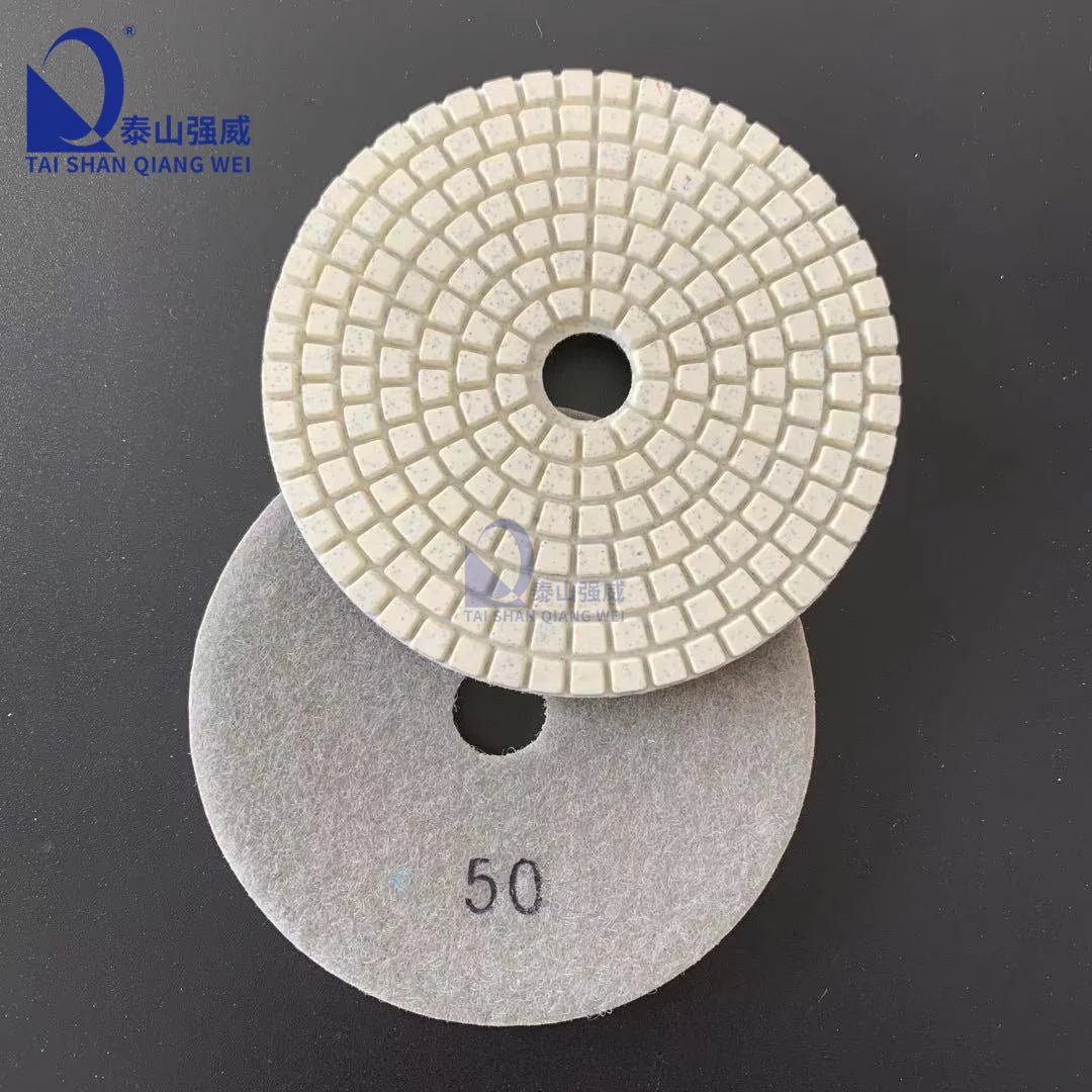 4inch 100mm Wet Dry Diamond Polishing Pads For Granite Marble Stone China Factory Polish Resin Pads