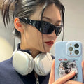 Fashion Punk Eyewear 2000'S Retro Y2K Futuristic Wrap Around Sunglasses for Men Outdoor Cycling Sports Sun Glasses Women Shades