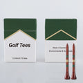 China Manufacturer Bulk OEM Customizable Silver and Gold Striped Bamboo Golf Tee in 70mm 83mm Durable Cigarette Box With Logo