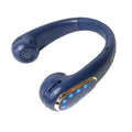 2024 New Arrivals Wearable Colorful Led Light Neck Fan for Outdoor Portable Usb Rechargeable air Cooling Fan