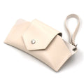 Pu  Snap closure White Sunglasses Bag Organizer White Sunglasses case with Strap