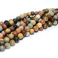 Factory Wholesale 6/8/10mm High Grade 100% Natural American Picture Jasper Loose Beads