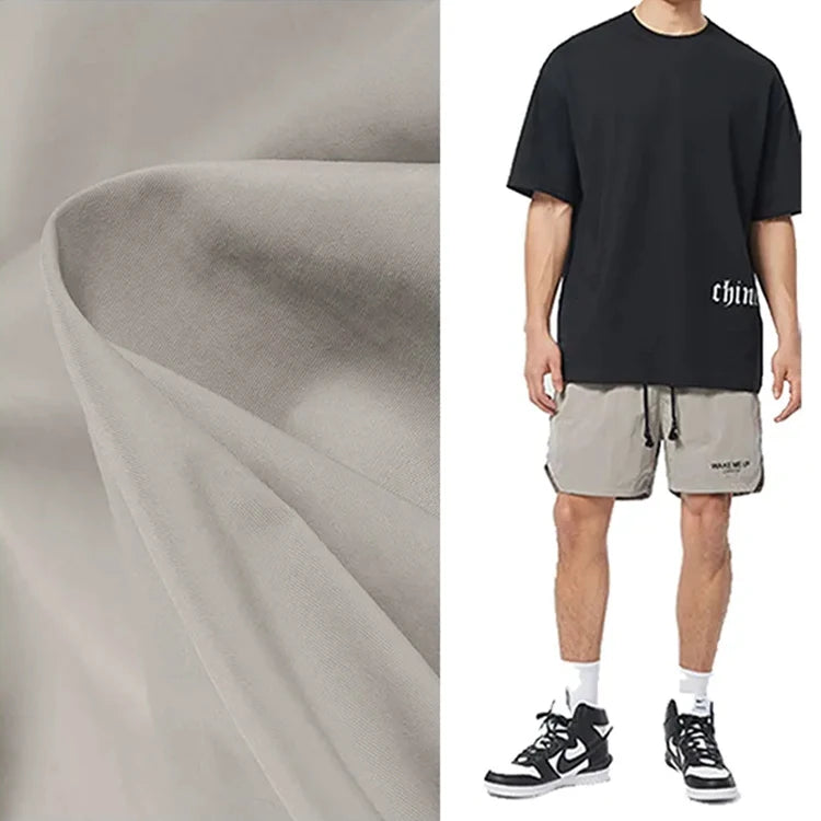 Factory Price 196T Taslan Shorts Unisex 228T Taslan Fabric Bonded Sportswear Polyester Taslan Shorts for Men