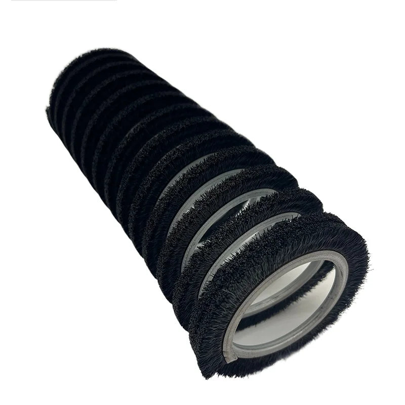 Industrial Grade Hard Nylon Spring Brush Roller Synthetic Fiber Solar Photovoltaic Panel Cleaner OEM Customizable