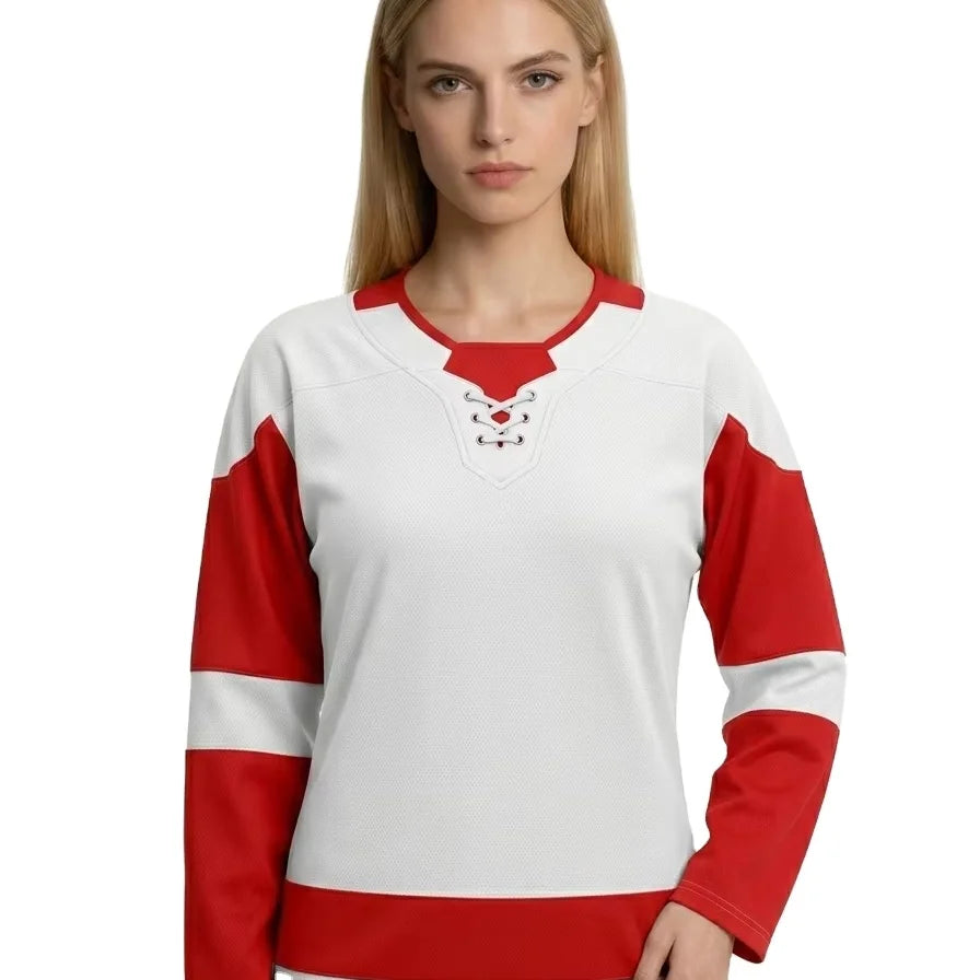 A526 Custom Made Unisex Ice Hockey Jersey 100% Polyester Quick Dry Digital Print Customizable Team Name OEM Service