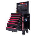 7-Drawer Rolling Tool Chest with Pegboard Steel Iron Metal Cabinet for Workshop Garage Powder Coating Finish OEM Customizable