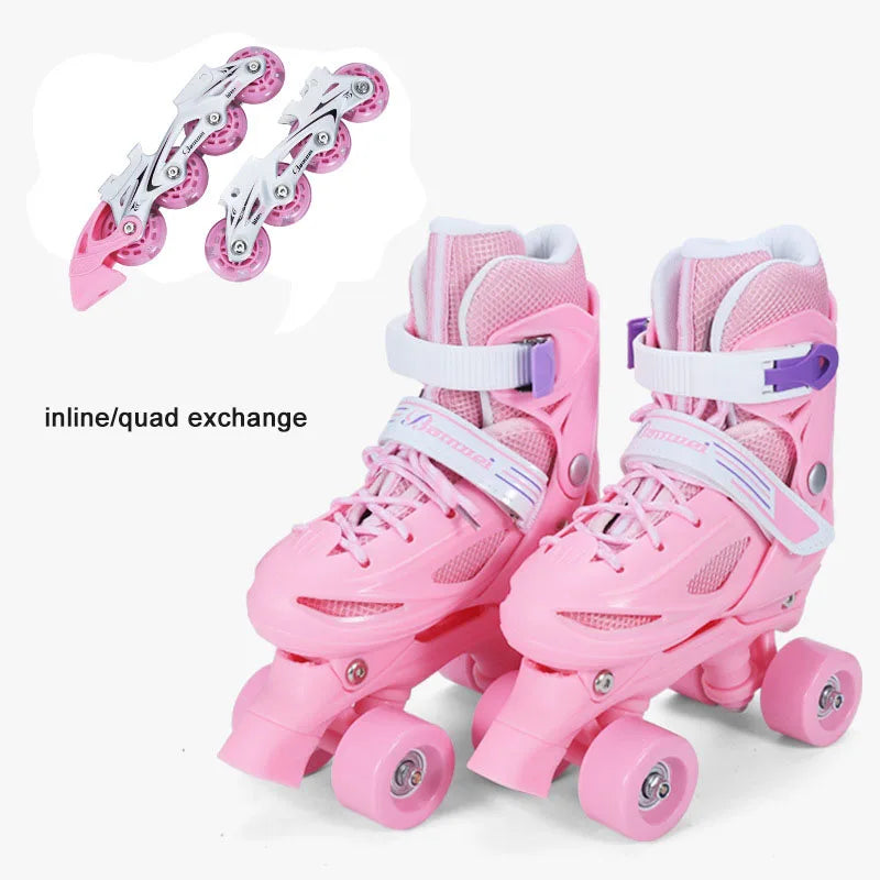 EACH Ready to Ship Soy Luna  4 Wheels Quad and Inline Roller Skates Rental Roller Skates to Buy for Children Beginner
