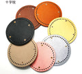PU Leather Handmade Bag Bottom  DIY Round  Square Shape Bag Bottom With Four Bag Feet Promotion