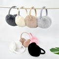 Wholesale Luxury Girl's Cute Real Rex Rabbit Fur Ear Muff Women's Winter Warm Earmuffs Fashion Soft Earflap Ear Cover
