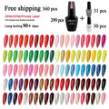 Free Shipping 360pcs in 1 Manicure Salon Kit Nail Polish UV Gel Art Painting Supplies 15ml Soak Off Hema Free Uv Nail Gel Polish