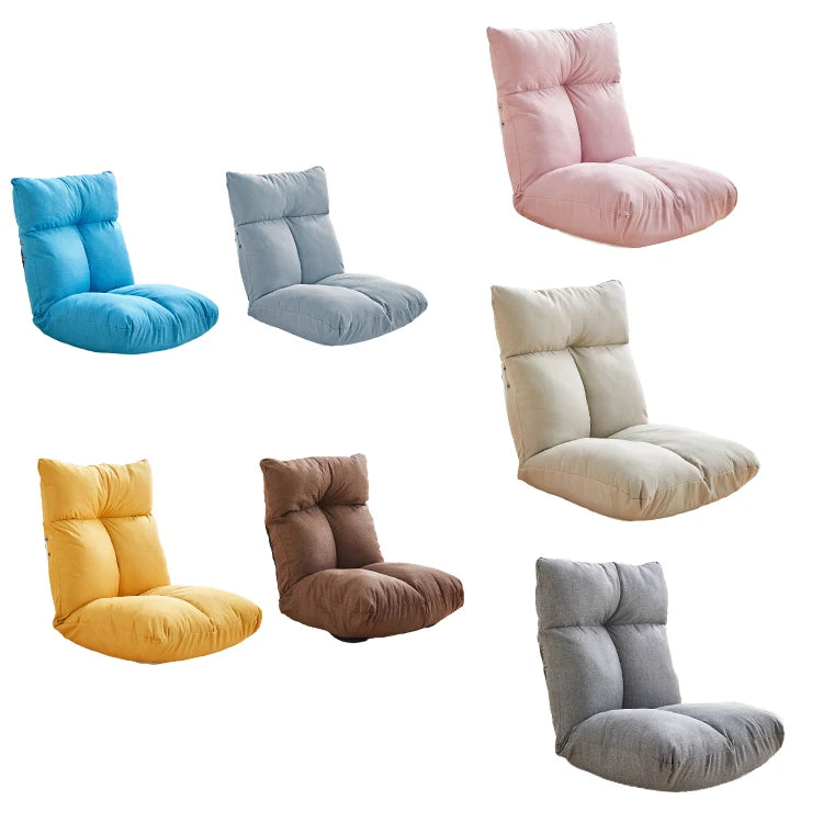 HOMEMORE Furniture Living Room Adjustable pink Cotton Tatami Floor Chair Foldable Lazy Sofa With Comfortable Back Support