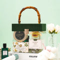 Wholesale Elegant Clear Acrylic Recyclable Wedding Candy Gift Boxes for Guests with Gold Wooden Handle and Gift Packing