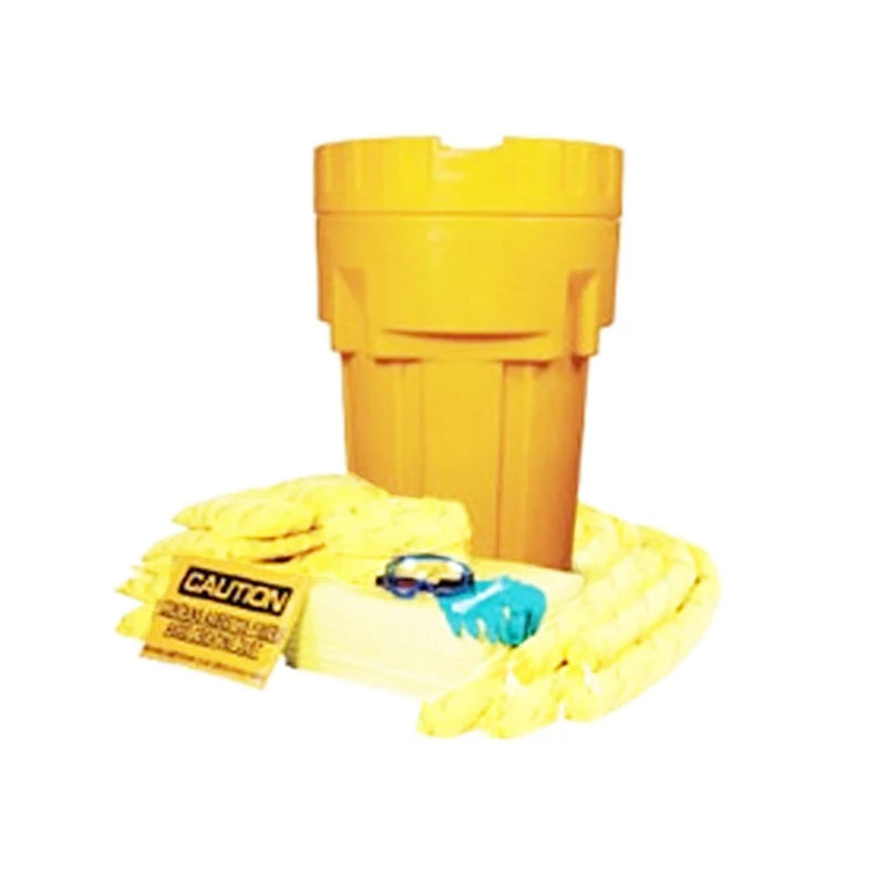 Oilspillpro 65 gal 248 Litre Wheeled Chemical Spill Kit Hazmat Overpack Salvage Drum Jiangsu HKITS65GAL-CHA