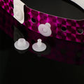 Custom White Medical Wristband Plastic POM Two Parts Button Snap for ID Ddentification