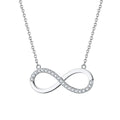 RINNTIN SN192 Fashion Infinity Jewelry Wholesale 925 Sterling Silver Necklace Jewelry