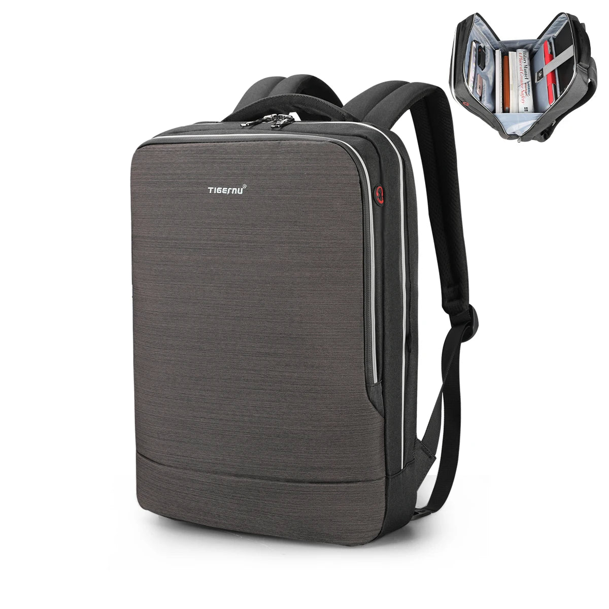 For Tigernu Men's Waterproof Anti-Theft USB Charging Leisure Computer Backpack for Business Trip or Wholesale Sac a Doc