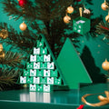 24pcs Christmas Tree Blind Box DIY Mystery Gift Boxes with Embossing Sponge Lining Recycled Materials for Kids