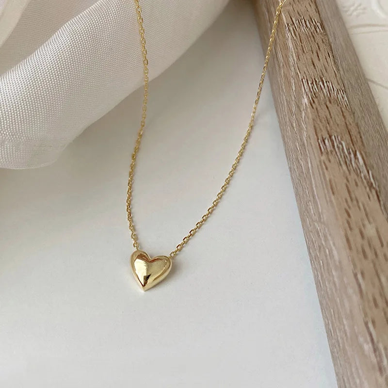 Rainbow King 14k Gold Heart Jewellery Jewelry Set Choker Silver Necklace 925 Heart for Women Fantasy Collana Statement Jewelry