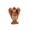 Huiying Natural 2 Inch Hand Carving Unakite Hand Carved Angels for Gifts Healing Figurine for Fengshui