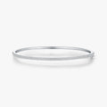 925 Sterling Silver Luxury Dazzling Round Clear CZ Bangles for Women Wedding Engagement Statement Fine Jewelry
