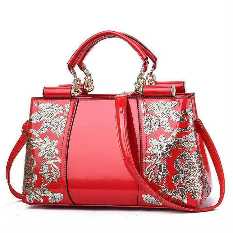 2026 Fashion Luxury Handmade Red Colour Wedding Clutch  Cheap Mini Ladies Hand Bags Pu Leather Women