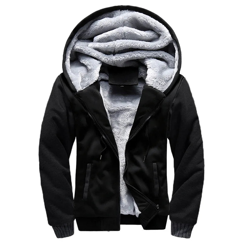 Wholesale Men's Classic Regular Fit Zipper-Up Wool Hoodie 3D Flannel Fabric Lined Eco-Friendly Anti-Pilling Quick Dry for Spring