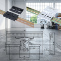 One-Stop Supply Standard DIN 35mm Aluminum Rail Mounting Bracket C35C45U Clip with Snap Hook for General Industry