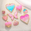 Designer Letter Shape Gold Plated Copper Charms Trendy Gothic Jewelry Accessories Diy Cute Trinkets Supplies Findings