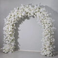 Wedding Arch Silk Flowers Wedding Decor Flower with Stand White Artificial Flowers Arch