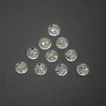 Rose Cut Flat Bottom Pear Shape White Synthetic Cubic Zircon Stone CZ Gemstones