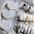 TSZS 2024 New Design Small Heart Flower Butterfly Silicone Nail Art Mold Salon Tool