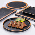 Korean Style BBQ Plate Melamine Pasta Plates for Restaurants Good Sale Flat Plates