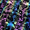 Good Stretch Customized Holographic Hologram Laser Gradient Mylar Mushroom Reflective Fabric