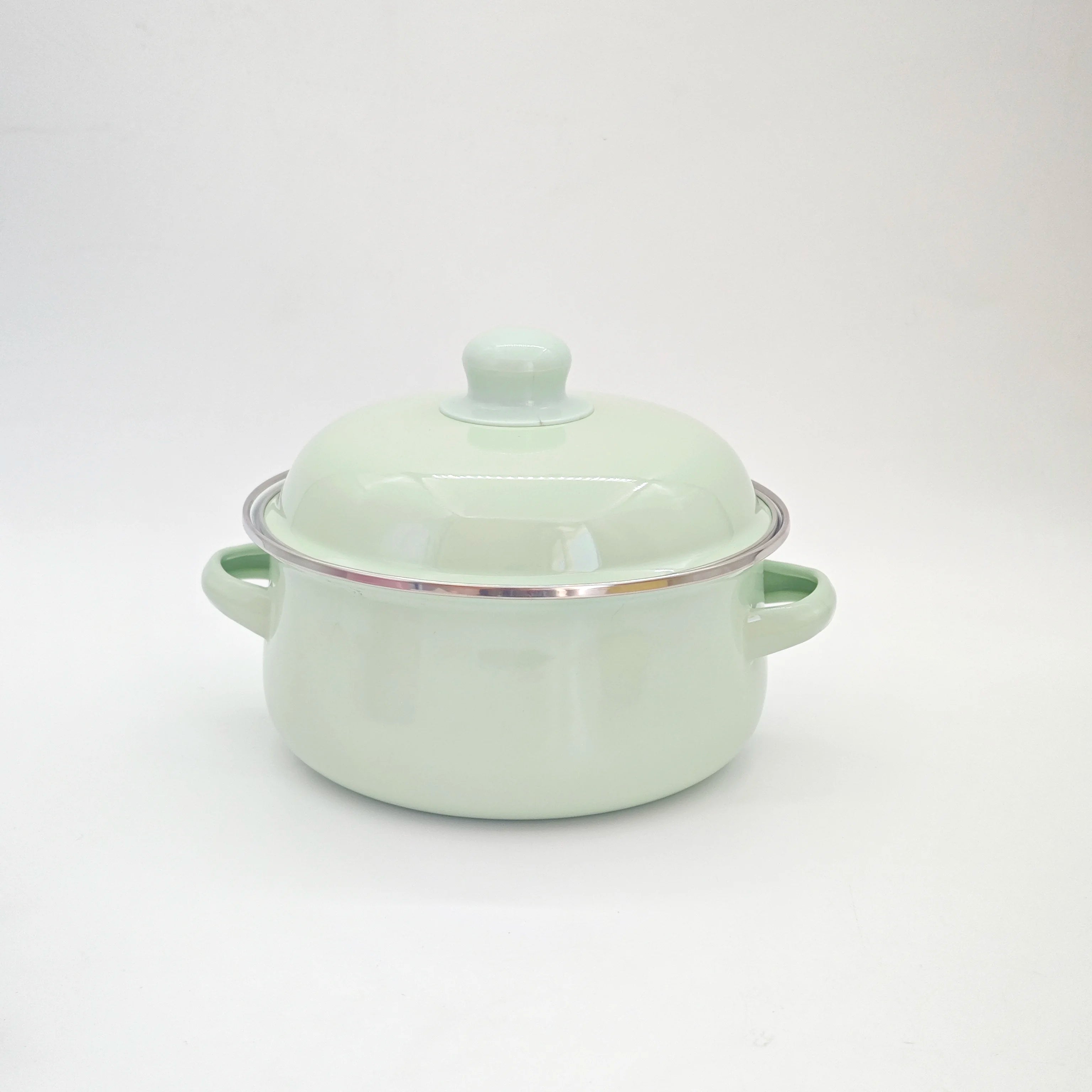 Chinese Factories Low Moq Products Enamel Cooking Pots Pan Cast Iron Pan Enamel Stock Pot