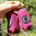New Arrival Purple Corduroy Outdoor Walking Pet Poop Holder Dog Waste Bag Dispenser