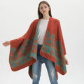 Wholesale Newest Design Nepal Pashmina Scarf Capes for Women Travel Thick Warm Shawls Flower Jacquard Cashmere Ponchos Women