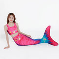 China's Competitive Price Mermaid Swim Fins for Girls 1 Piece Breathable Quick Dry Spandex/Polyester Plus Size Solid/Print